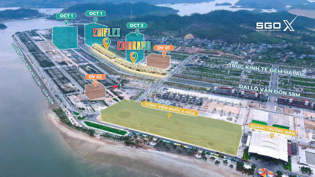 Khai Mở Booking Hai Tuyệt Tác EDIFLEX & EDIGRAND Trên Trục Đại Lộ Vàng 58m – Đô Thị Phương Đông Vân Đồn
