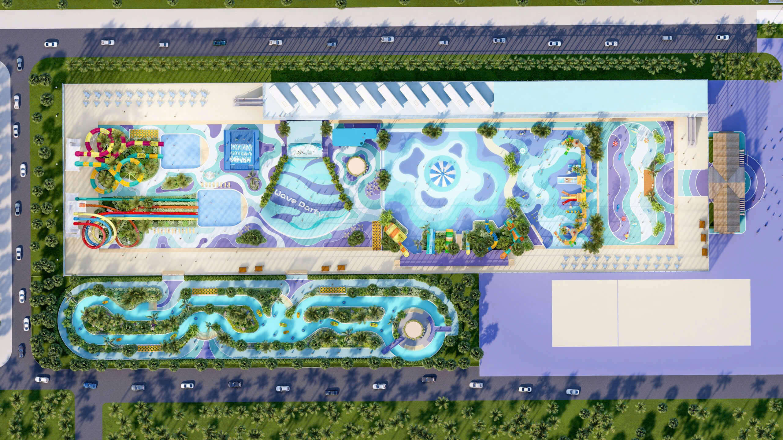 Cận cảnh tiến độ mới nhất: Công viên nước Phương Đông Wonder Island dần thành hình – Điểm nhấn giải trí đẳng cấp tại Vân Đồn