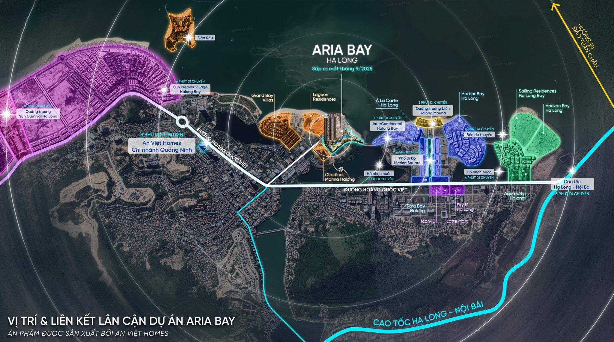 Vị trí Aria Bay Hạ Long