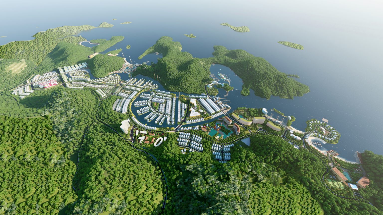 Phối cảnh tổng quan dự án Catbarina Bay