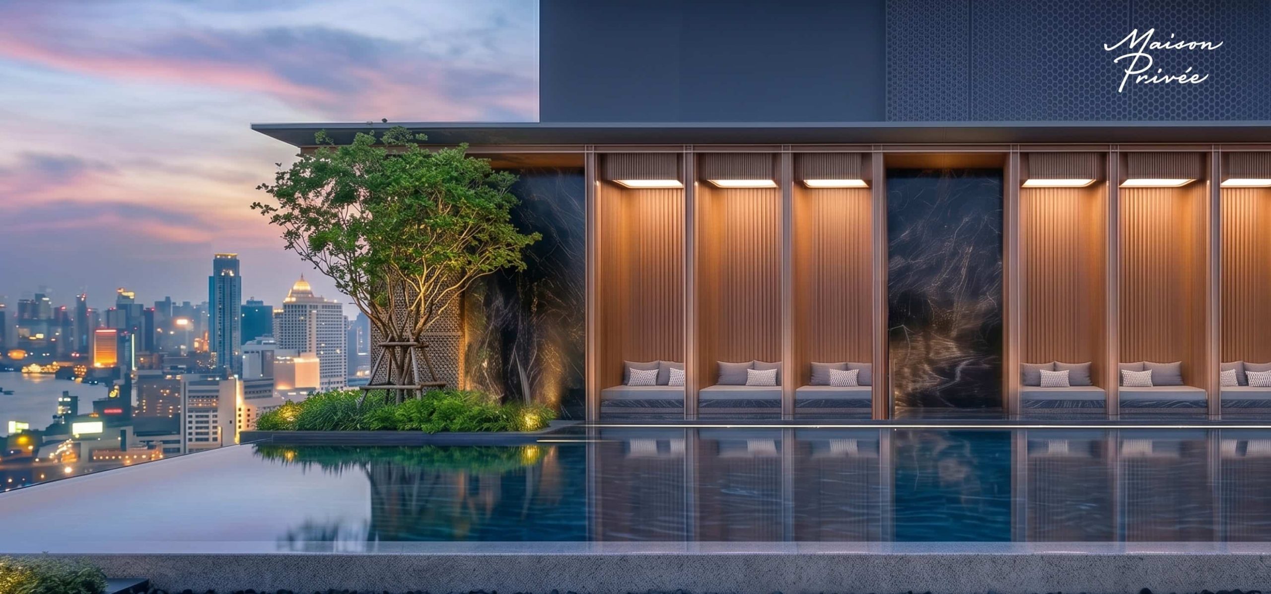 Bể bơi tại dự án Maison Privée