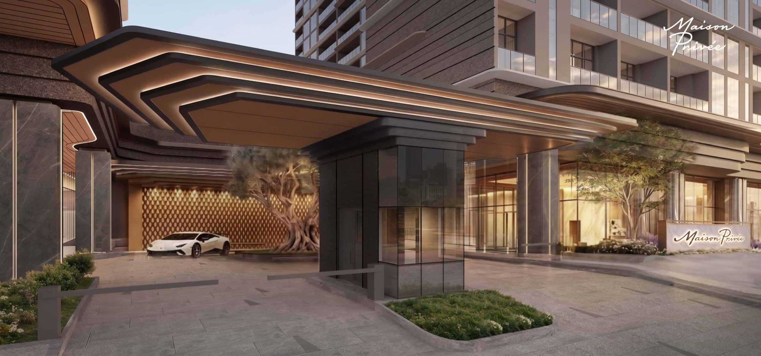 Sảnh đón tiếp sang trọng tại Maison Privée