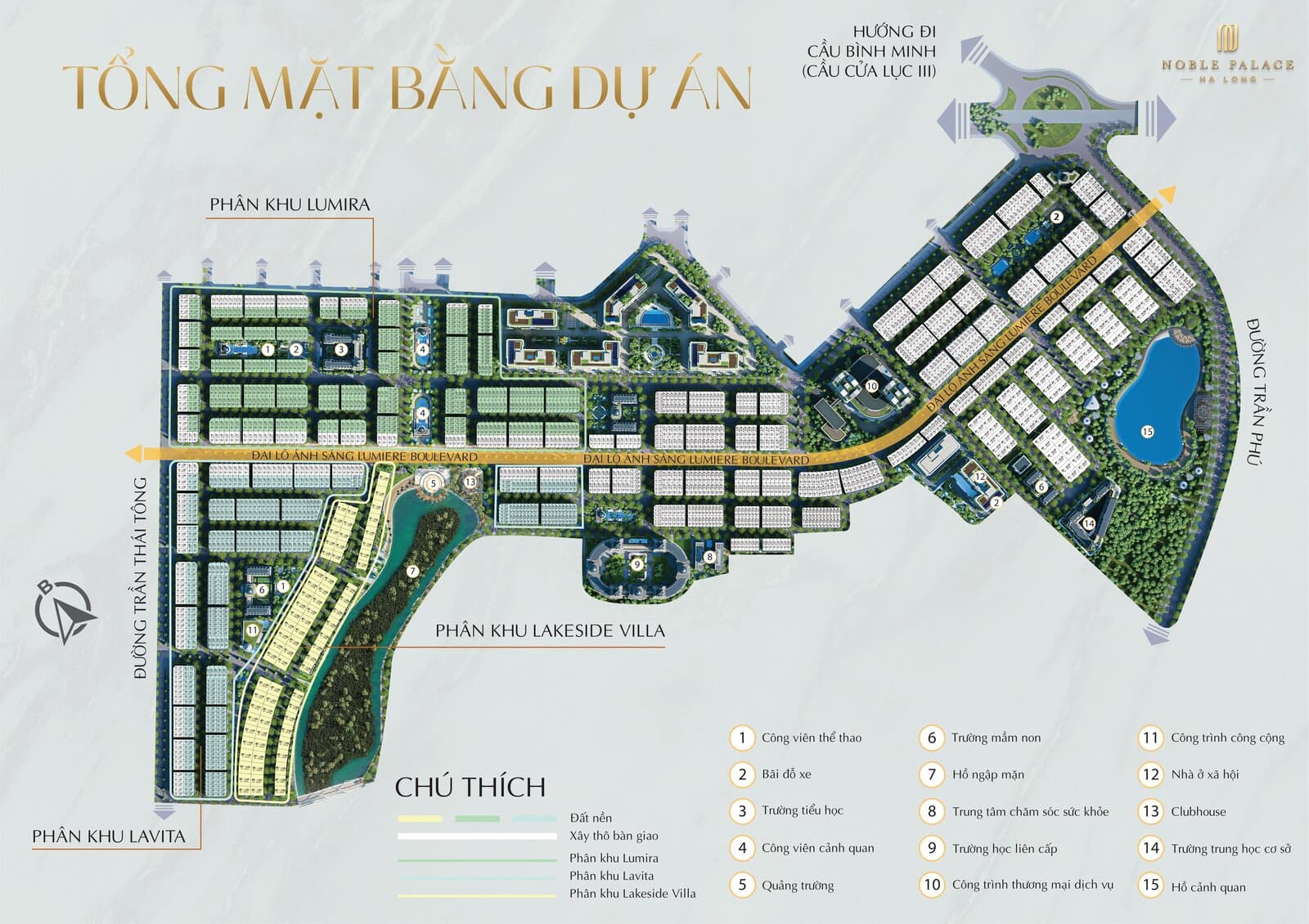 Măt bằng tổng thể dự án Noble Palace Hạ Long