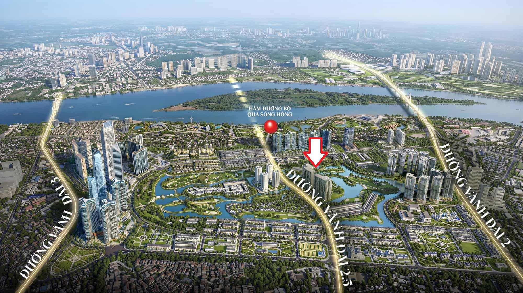 Maison Privée Ciputra CapitaLand nằm tại trái tim KĐT Ciputra