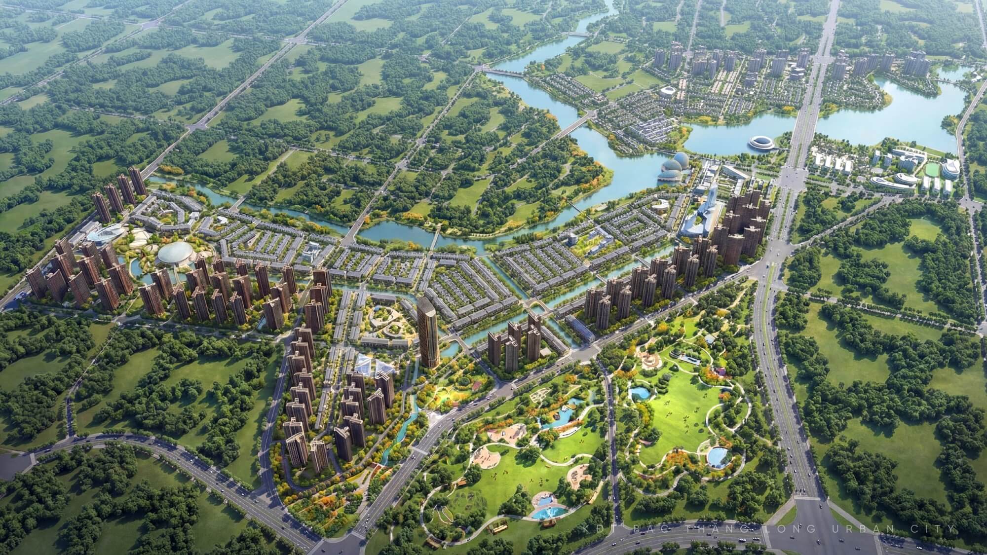 Phối cảnh tổng quan dự án Sunshine Metropolis City
