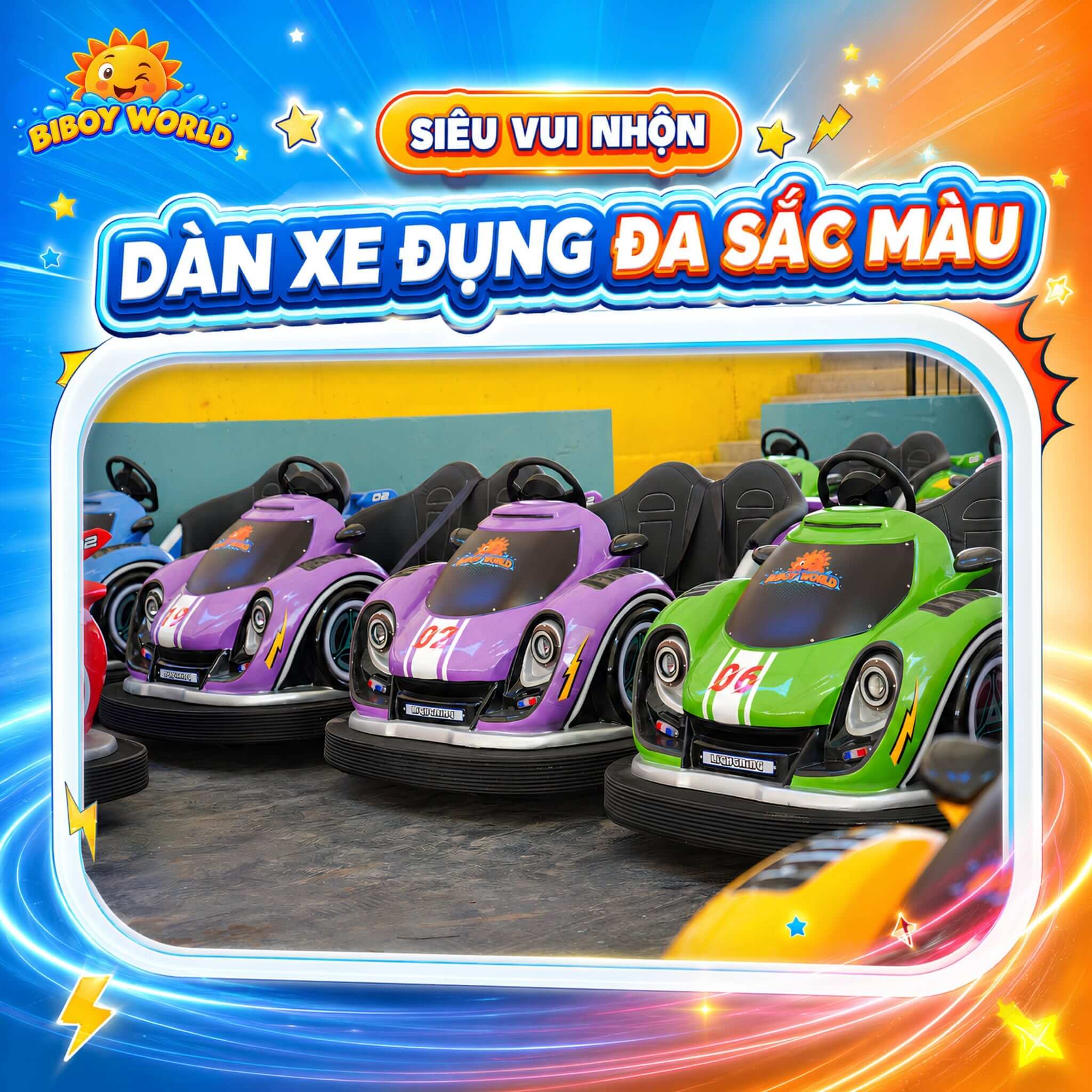 Trò chơi đua xe mới tại BIBOY WORLD Phương Đông Vân Đồn