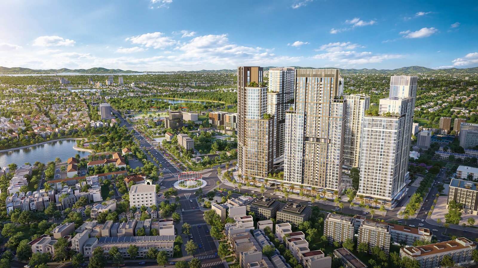 Phối cảnh tổng quan dư án Sun Glory Residence