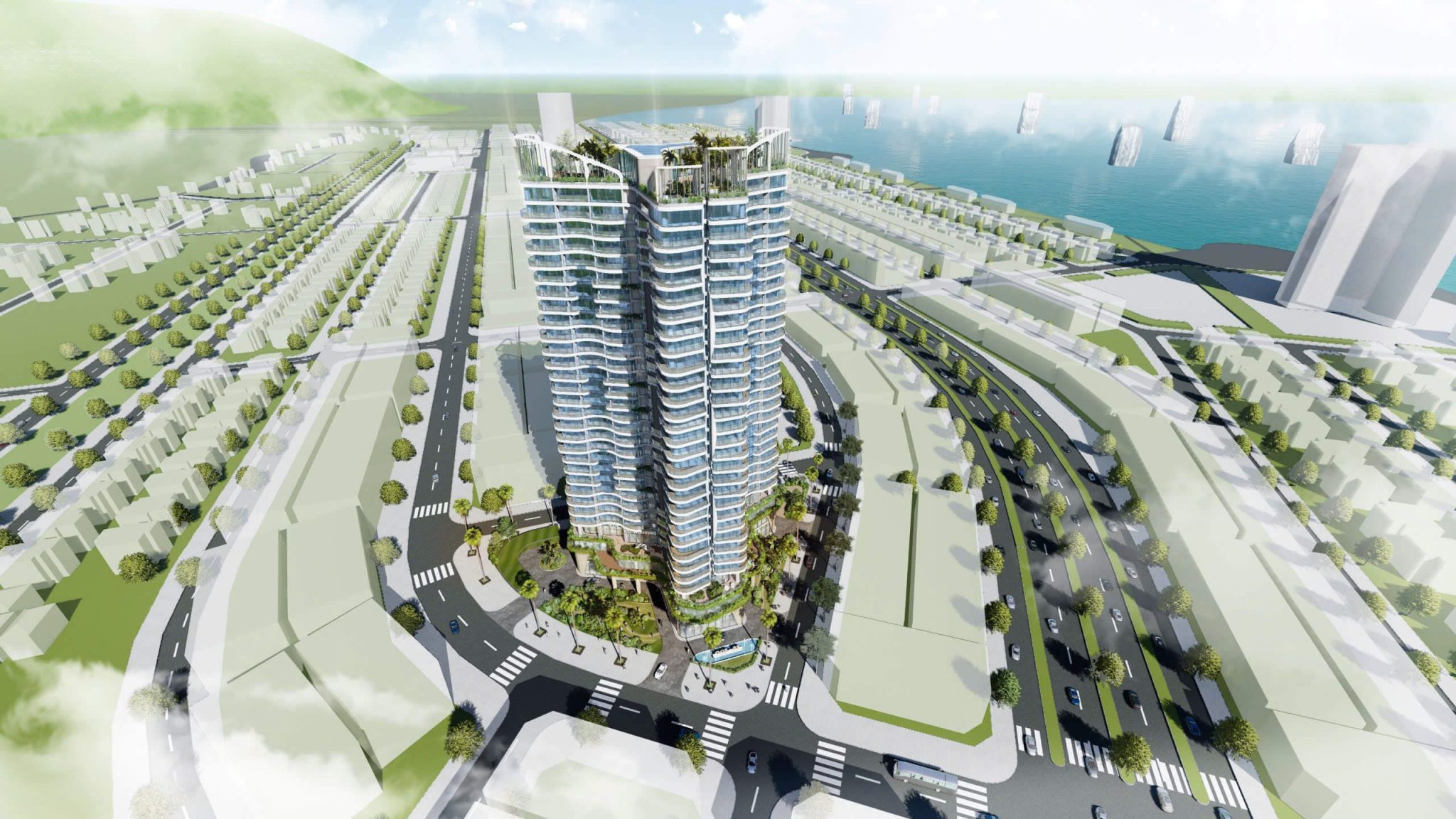 Phối cảnh dự án Vân Bay Phương Đông Vân Đồn